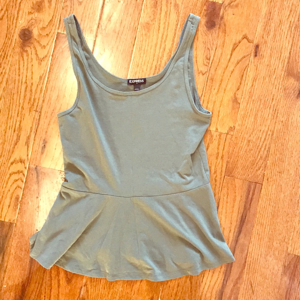 Peplum tank top